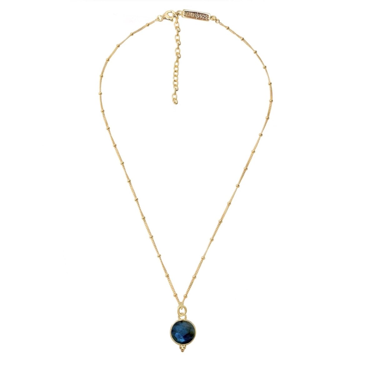 Laihas Free Spirit Gold Labradorite Necklace – Elegant Labradorite Pendant for Women, Healing Crystal Jewelry – Perfect for Meditation, Yoga & Spiritual Gifts