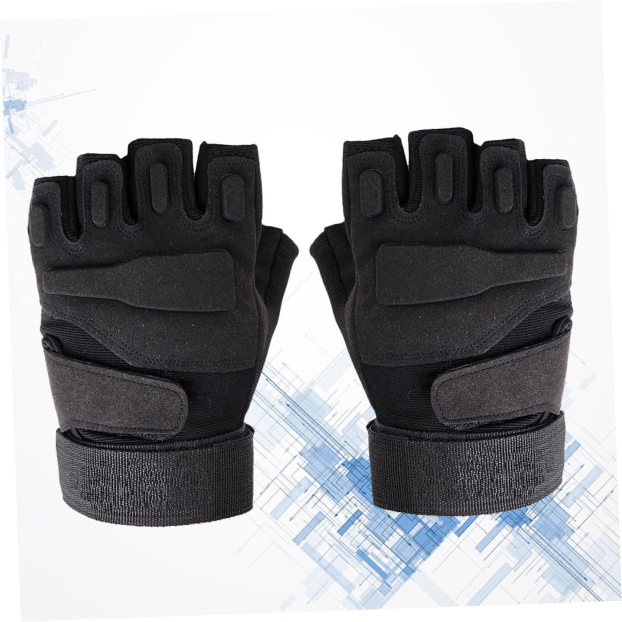 COOLHIYA Shockproof Half Finger Gloves for Men - Touchscreen Compatible Cycling & Sports Gloves - Durable Outdoor Workout & Mountain Biking Gear - Perfect for Cycling, Motorcycling, Gym Training and Outdoor Adventures