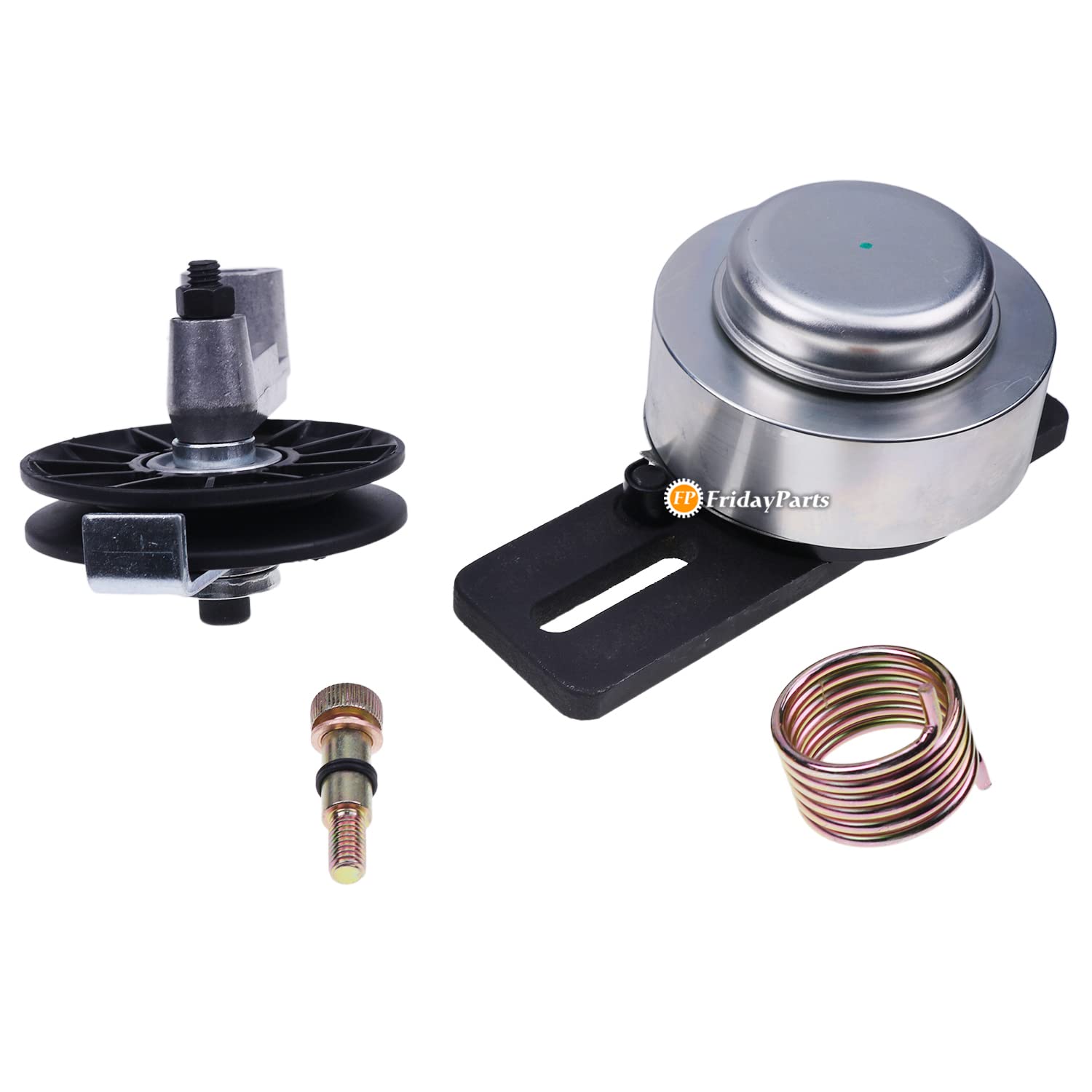 FridayParts Drive Belt Tensioner & Cooling Fan Pulley Kit 6735884 6662997 - Compatible with Bobcat Skid Steer Loaders 653 751 753 763 773 7753 S130 S150 S175 S185 S205 T140 T180 T190 - Perfect for Construction, Landscaping & Farm Equipment Maintenance
