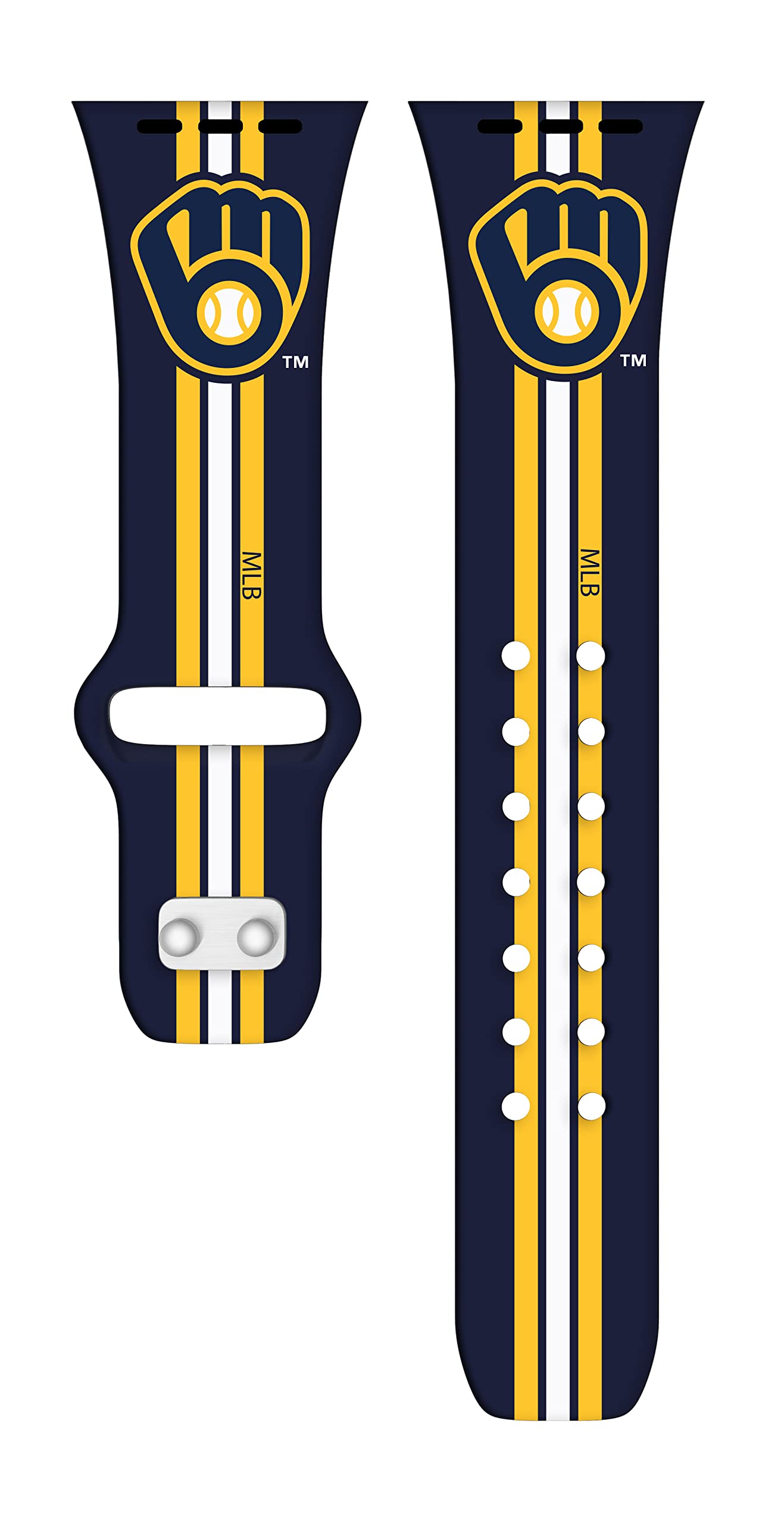 Milwaukee Brewers HD Watch Band for Apple Watch - Durable Sports Strap for Game Day & Casual Wear