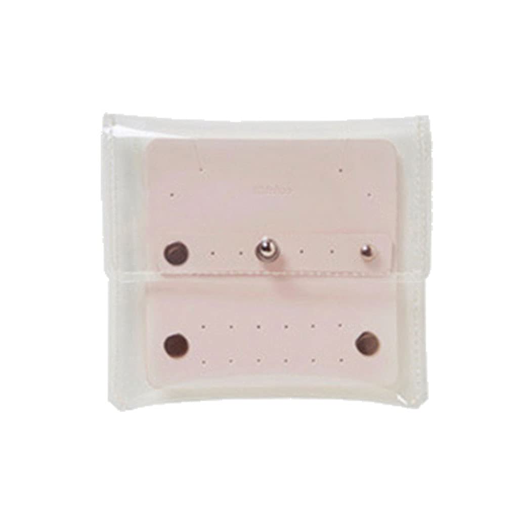 Milue Clear Jewelry Earring Storage Box - Small Portable Travel Organizer for Earrings, Necklaces & Rings - Perfect for Travel, Home Display & Gift Giving
