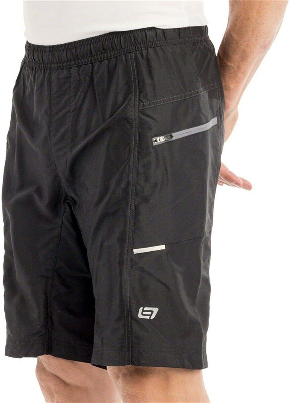 Bellwether Ultralight Gel Baggies Men's Cycling Shorts - Breathable Padded Bike Shorts for Road & Mountain Biking - Comfortable Black Cycling Gear for Training & Endurance Rides