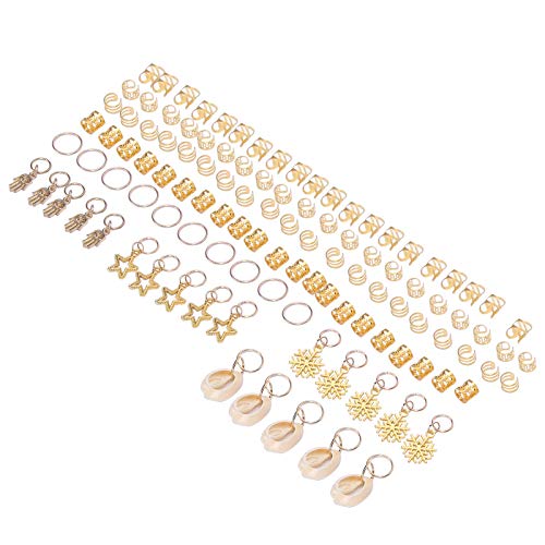 DIY Hair Braid Rings - Stylish Hair Clips & Decoration Accessories for Fashion Shows, Parties & Weddings | Perfect for Boho Hairstyles and Special Occasions
