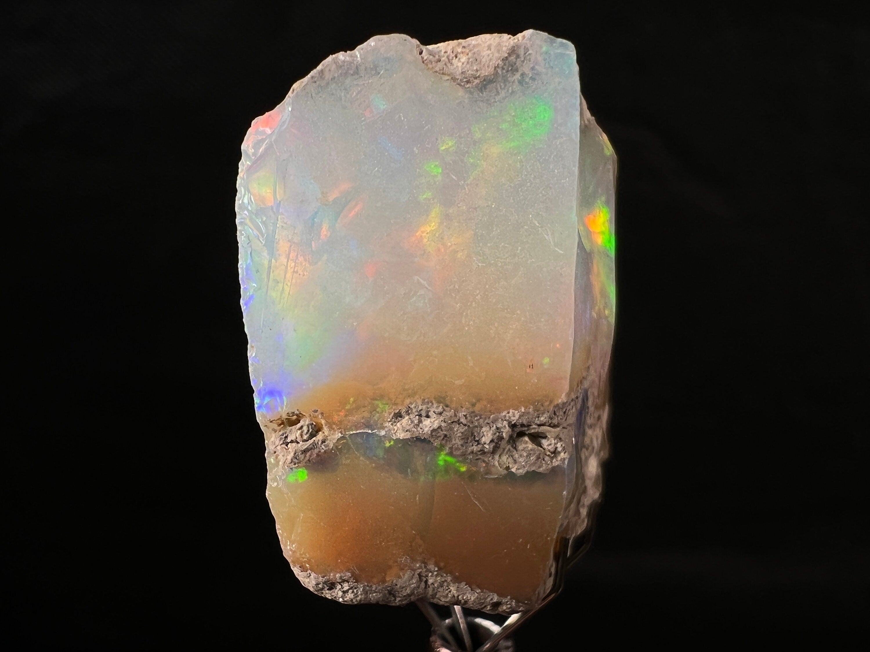 Premium 4A XL Welo Opal Raw Crystal - Natural Cutting Grade Opal, October Birthstone (50021) for Jewelry Making, Healing & Spiritual Gifts