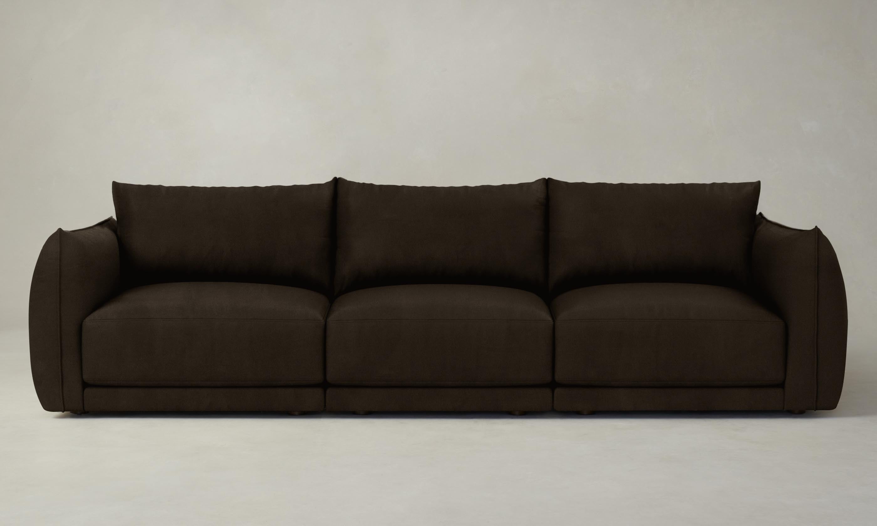 The Jones Modular Sofa - Premium Nubuck Leather in Rich Espresso Brown | Perfect for Living Room, Home Theater & Office Lounge