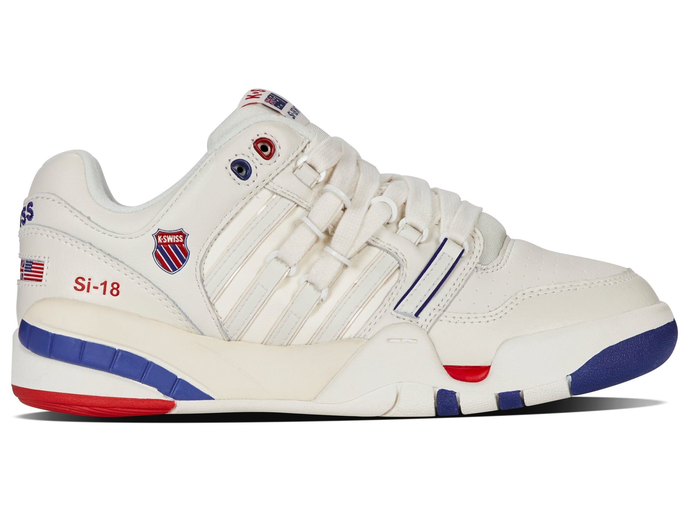 94440 124 M | SI 18 INTERNATIONAL C | BRILLIANT WHITE/CLASSIC BLUE/RED - Perfect for Sports, Casual Wear & Everyday Fashion