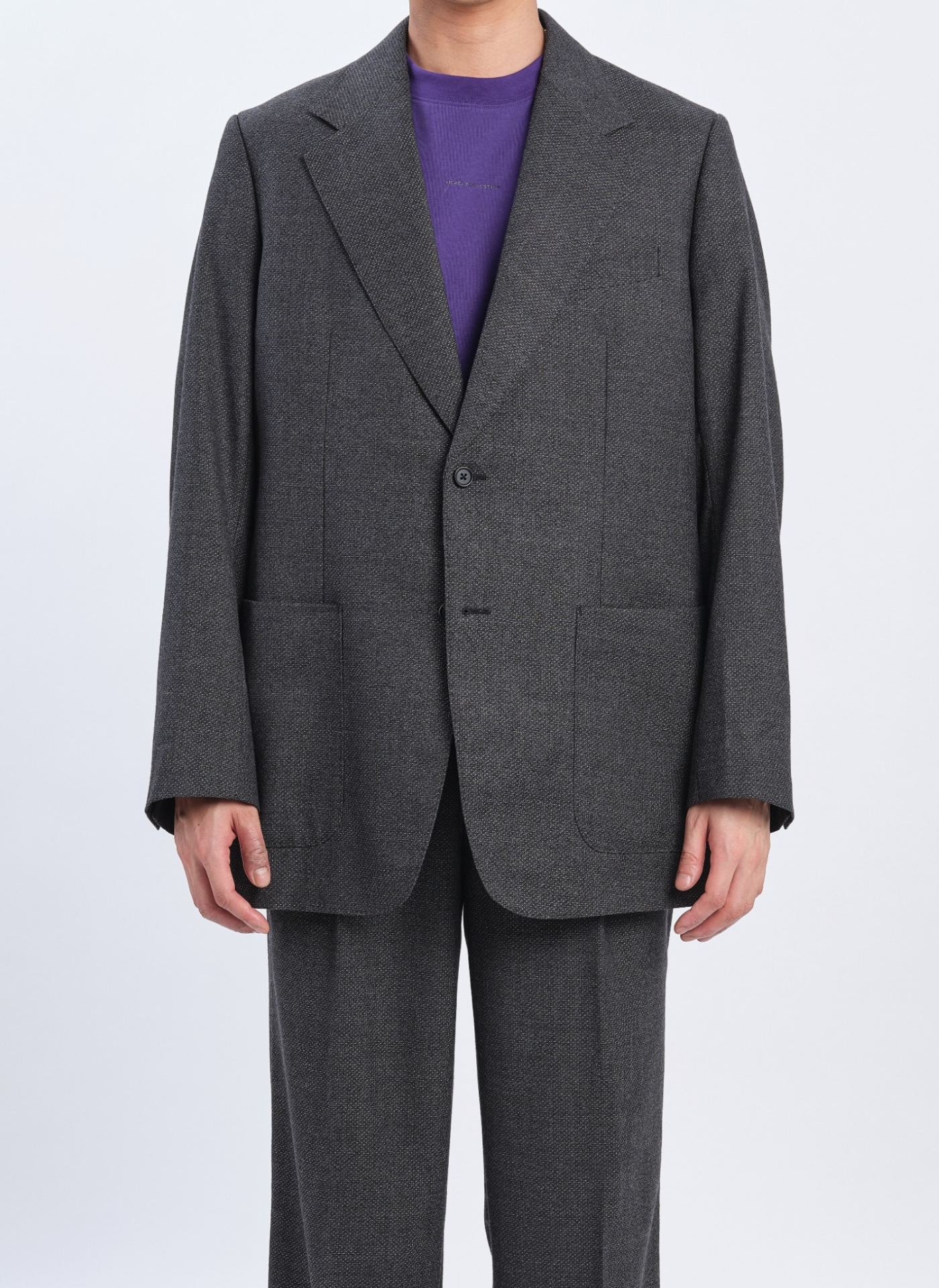 Premium Marzotto Wool Men's Single Breasted Suit Blazer - Tailored Fit Business Formal Jacket for Office, Weddings & Special Occasions