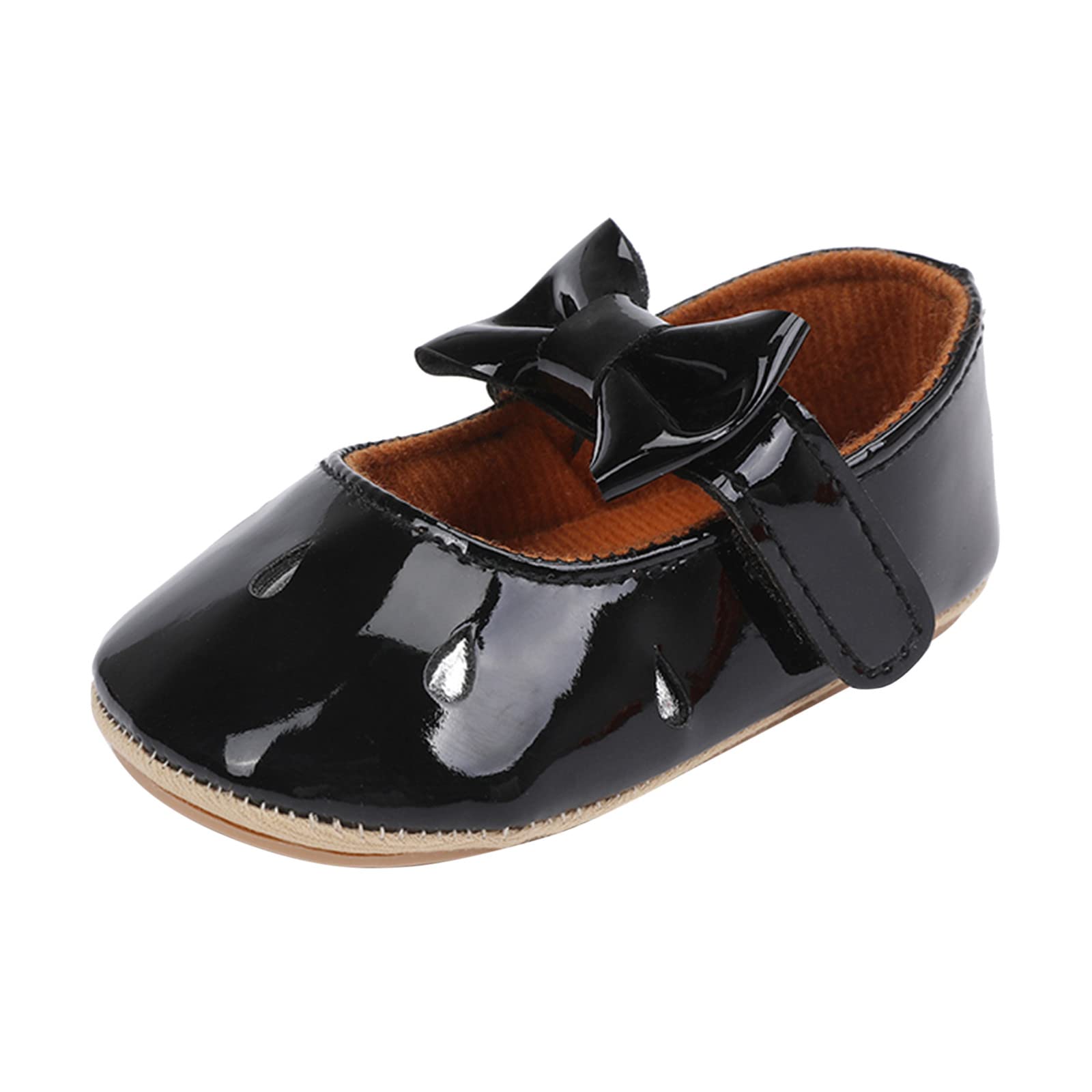 First Infant Bowknot Walkers - Princess Shoes for Baby Girls | Casual Single Shoes with Stripe Design | Perfect for Walking, Riding & Special Occasions