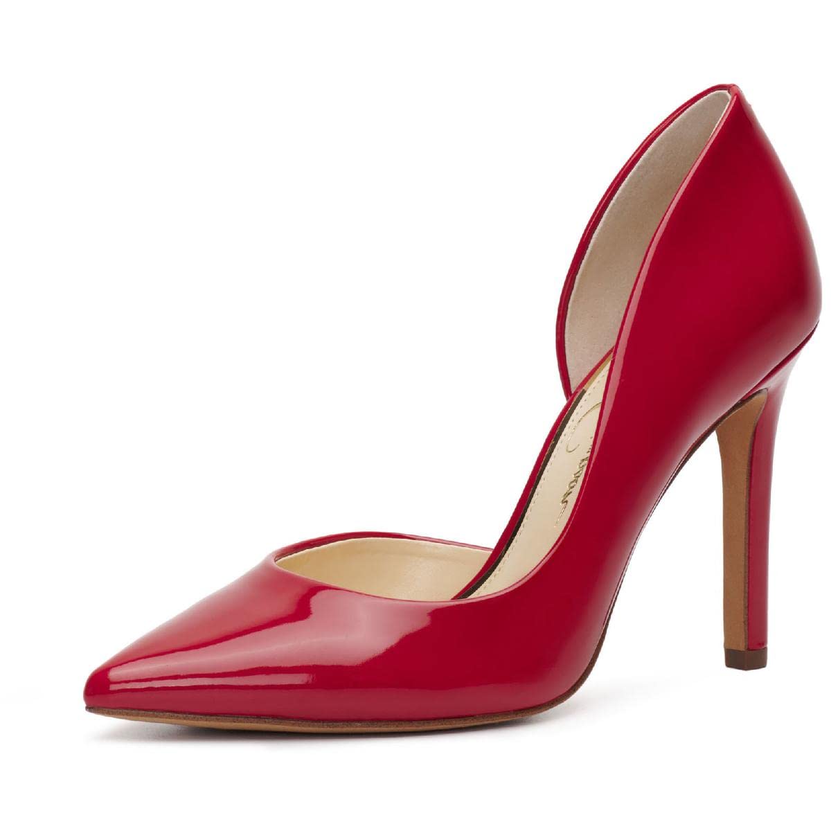 Jessica Simpson Claudette Women's D'Orsay Pointed Toe Stiletto High Heel Pumps - Elegant Dress Shoes for Office, Party & Special Occasions