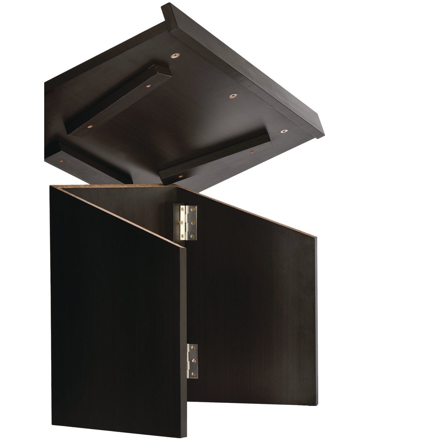 AdirOffice Foldable Tabletop Podium Lectern Stand - 27 x 16 x 19 Inches, Black - Portable Speaker Stand for Presentations, Lectures & Public Speaking - Perfect for Classrooms, Conferences & Home Offices