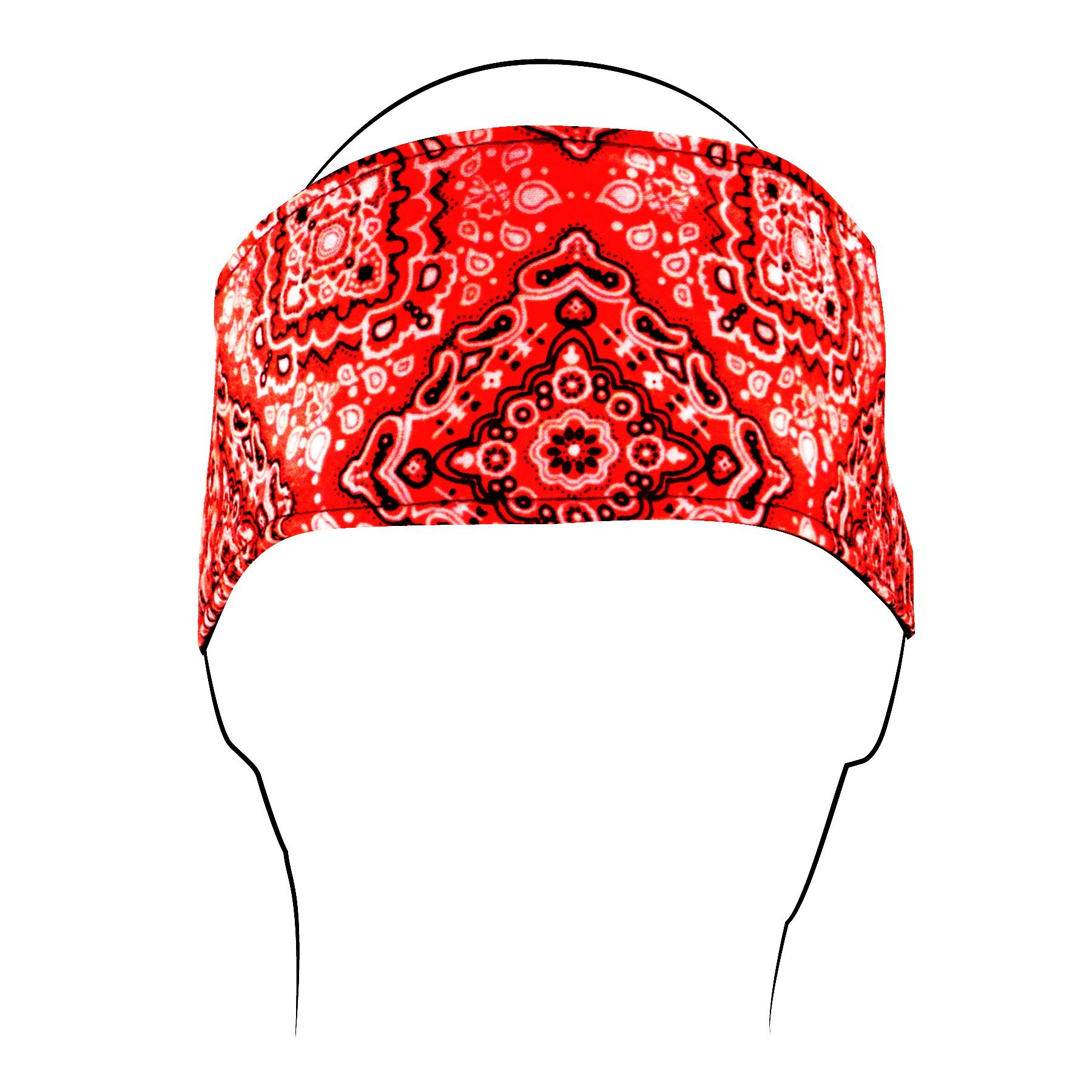 ZANheadgear Cotton 'Paisley' Design Headband with Velcro Closure - Stylish & Comfortable Hair Accessory for Women, Yoga, Workouts & Everyday Wear