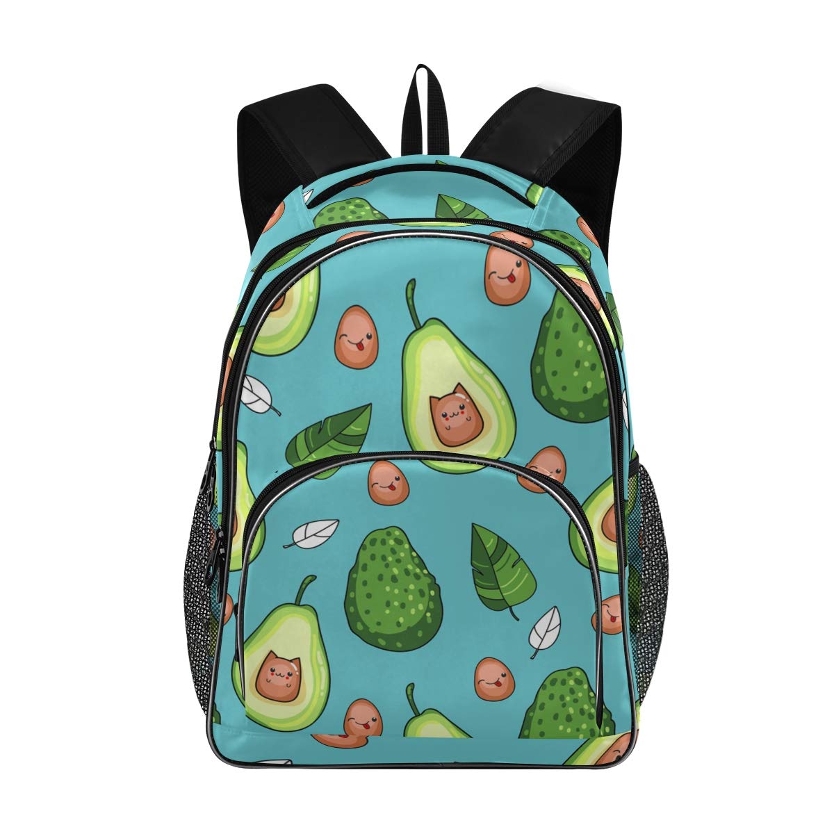 ALAZA Cute Avocado Print Backpack - Lightweight School Bag for Teens & Kids, Durable Bookbag for Elementary Students, Waterproof Daypack for Travel & Outdoor Activities