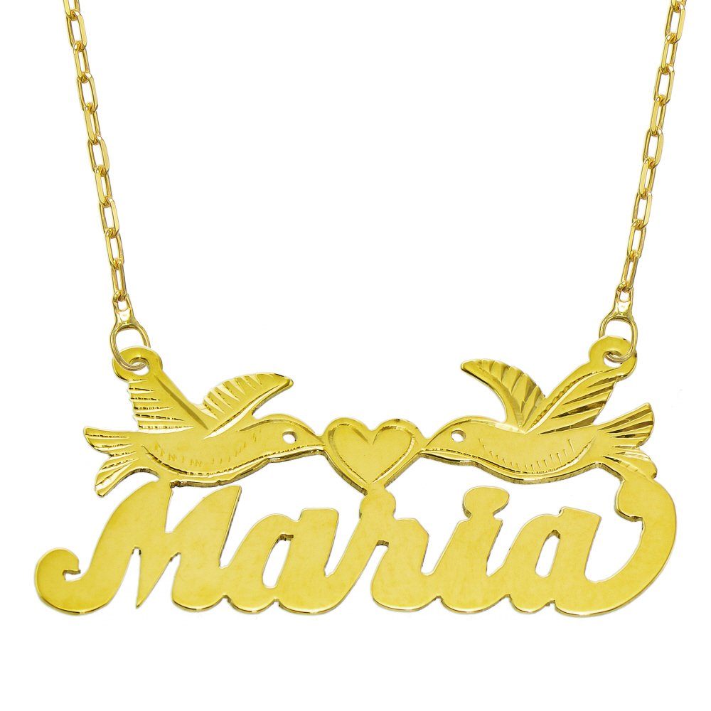 14K Yellow Gold Personalized Name Plate Necklace - Custom Engraved Pyramid Jewelry for Women - Perfect Gift for Birthday, Anniversary & Special Occasions