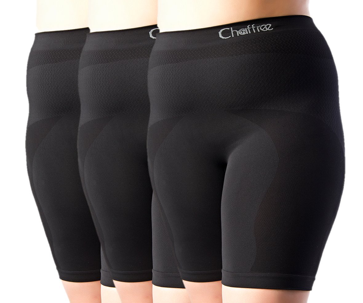 Women's Anti-Chafing Underwear - Plus Size Long Leg Panties 3-Pack | Soft Breathable Cotton Briefs for Thigh Protection & Comfort | Perfect for Workouts, Travel & Everyday Wear