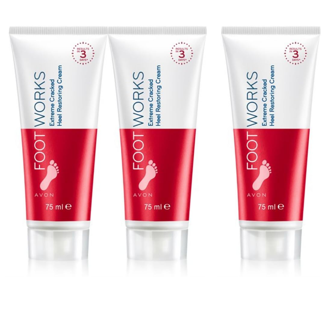 Maximum Strength Cracked Heel Cream - 3 Pack (2.5 oz Each) | Intensive Foot Moisturizer for Dry, Cracked Feet | Perfect for Overnight Repair & Daily Foot Care