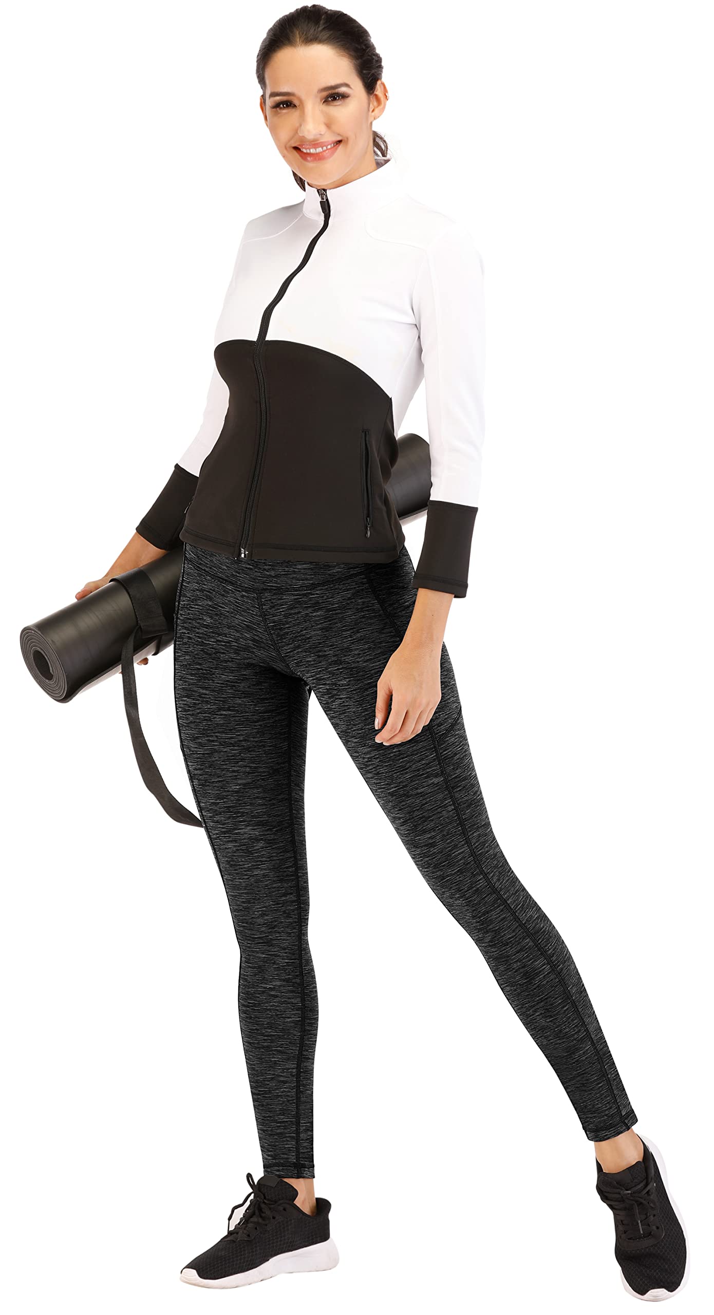 **IUGA Women's High Waisted Yoga Pants with Pockets - Tummy Control Workout Leggings for Running, Sports & Gym - Comfortable & Stylish Activewear**