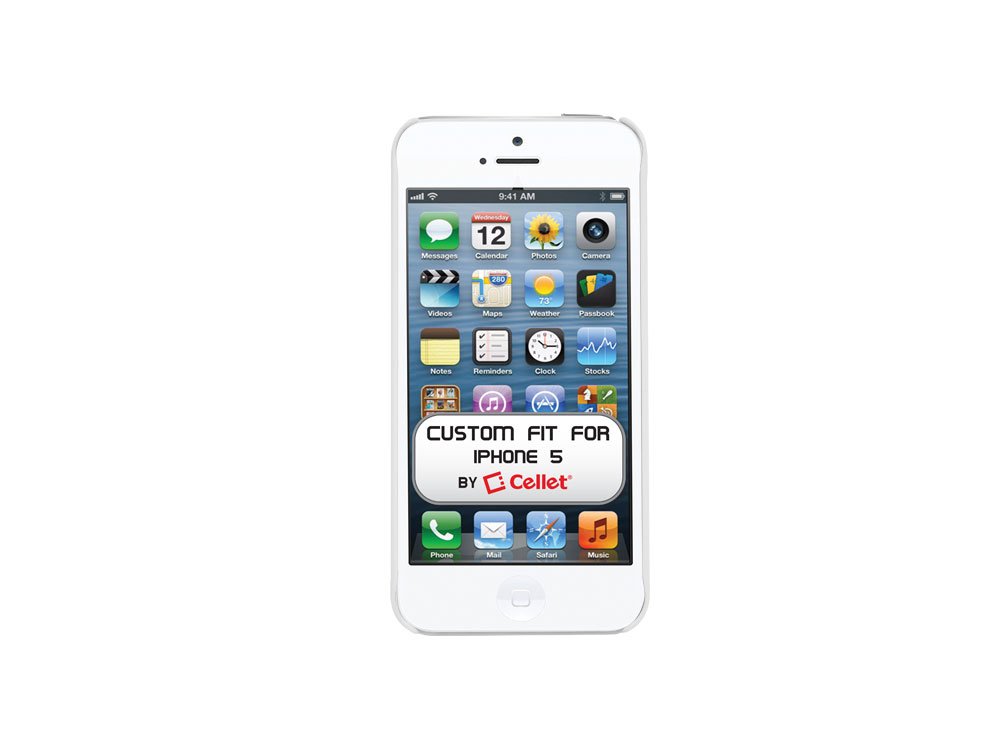 Cellet Crystals Proguard Protective Case for Apple iPhone 5 - Slim Clear White Cover with Shock Absorption | Perfect for Everyday Use, Travel & Outdoor Activities