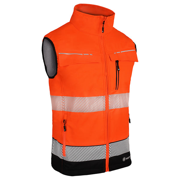 Deltic Hi-Vis Two-Tone Safety Vest - Reflective Workwear for Construction, Road Workers & Outdoor Activities