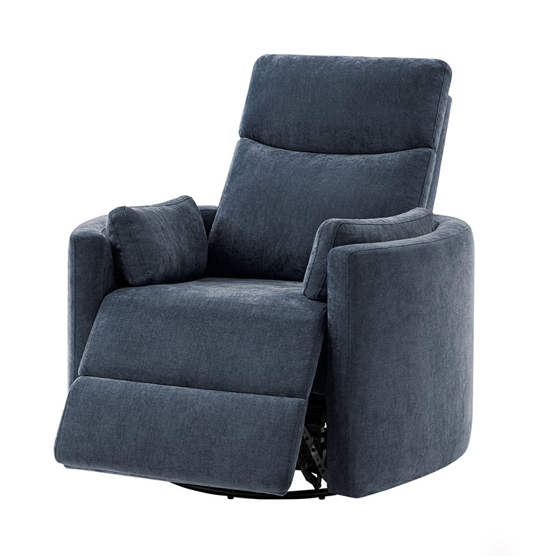 Monica Swivel Rocker Power Recliner Chair with Adjustable Headrest & Lumbar Support - Optional Removable Pillows - Perfect for Living Room, Home Theater & Relaxation