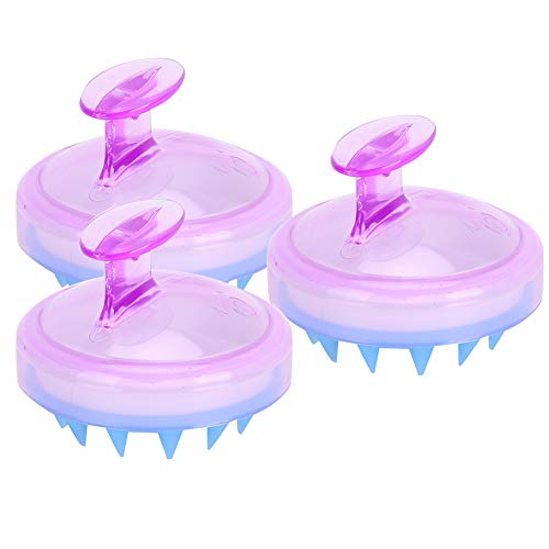 Scalp Massage Brush for Hair Growth & Hair Loss Prevention - Shampoo Brush with Soft Bristles for Scalp Care & Relaxation - Violet Bath & Body Brush for Shower, Spa & Home Use