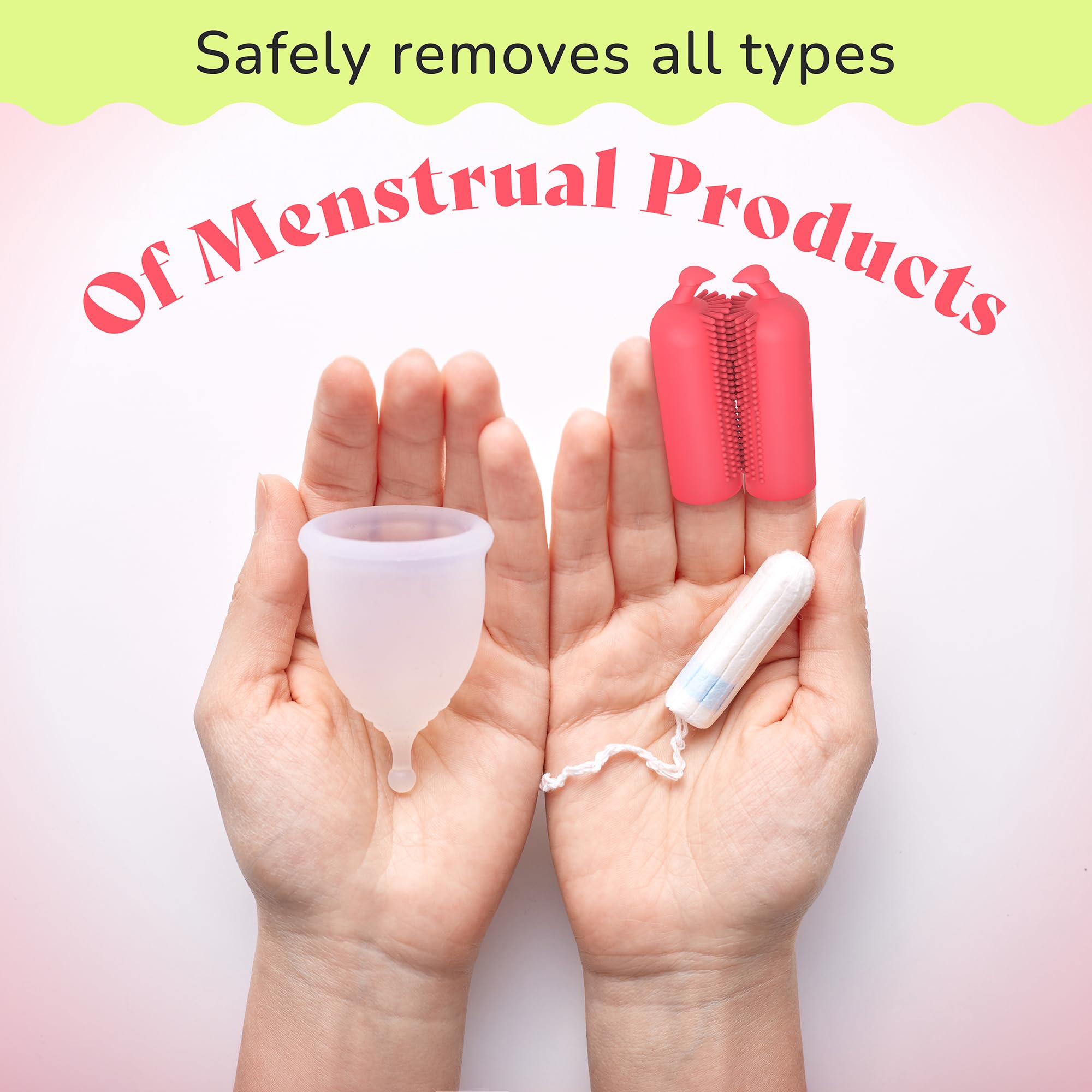 **Menstrual Cup Removal Tool - Safe & Easy at-Home Aid for Tampons, Menstrual Cups & Discs | Perfect for Travel, Gym & Emergency Use**