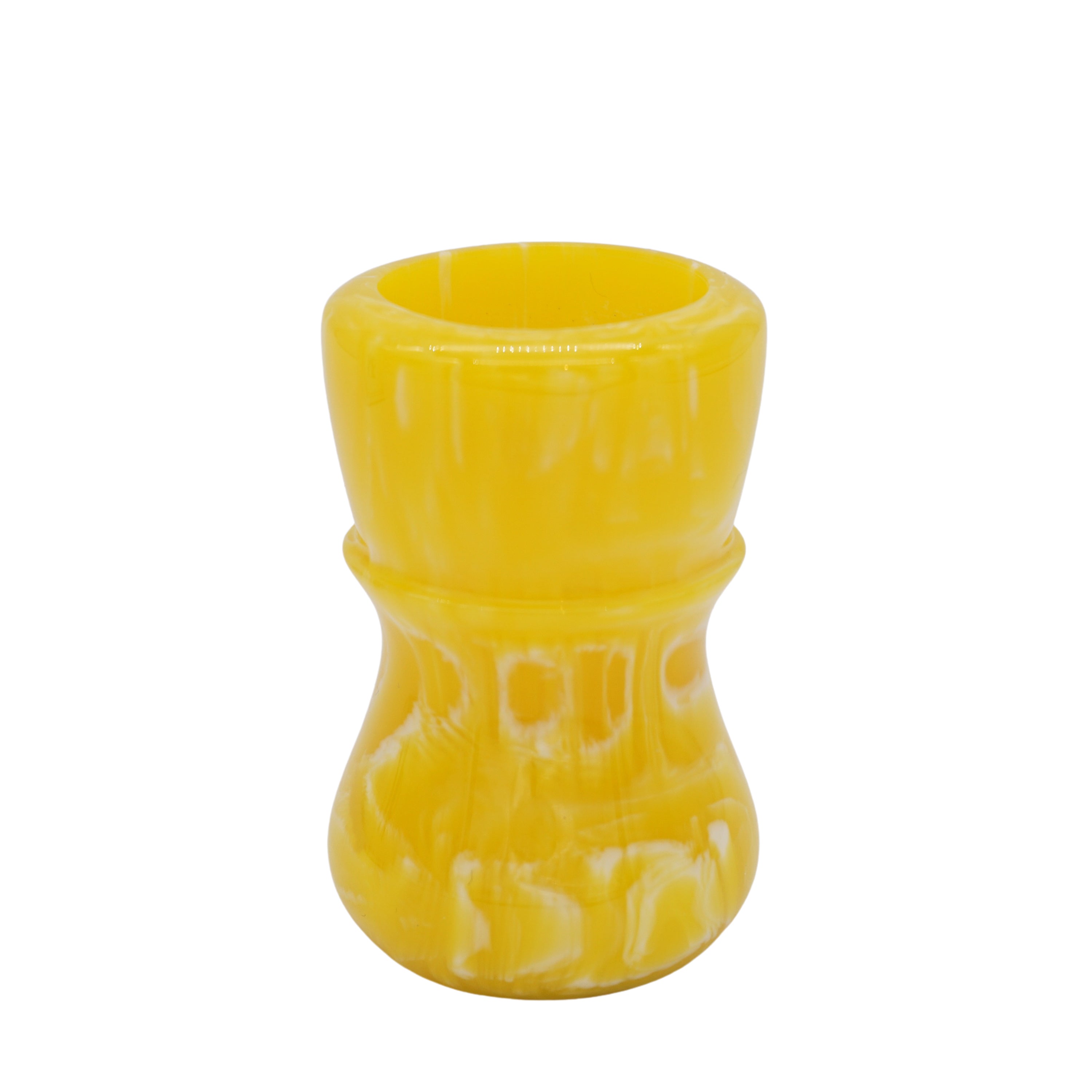 Premium Lemon Drop Handcrafted Shaving Brush Handle - Fits 24mm & 26mm Knots - Perfect for Wet Shaving & Grooming Kits - Luxury Shaving Accessory for Men's Daily Routine