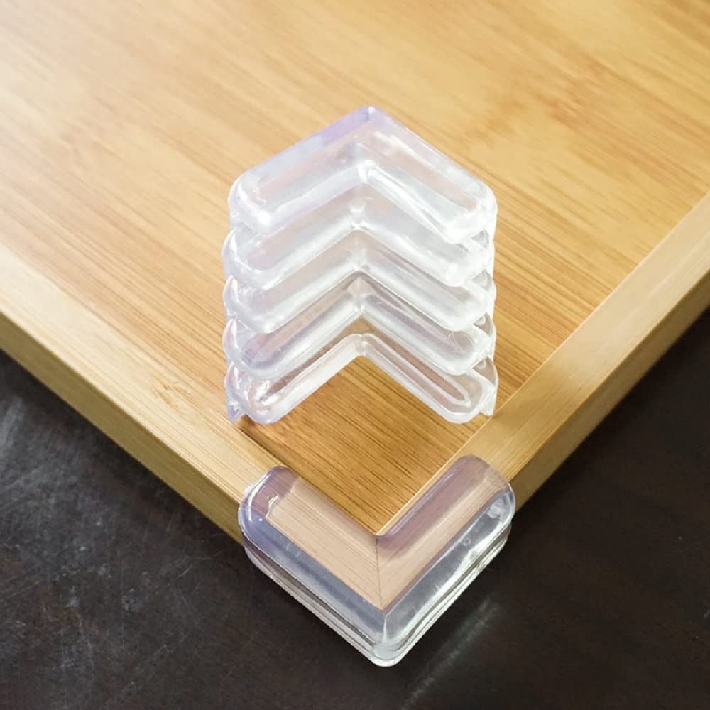 Baby Corner Protectors - 10 Pack Clear Soft Safety Bumpers for Furniture, Tables & Desks | Child Proofing Guards Against Sharp Corners | Perfect for Nursery, Playroom & Home Childproofing