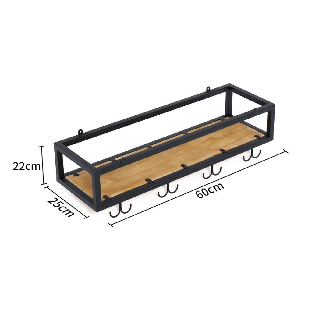 Industrial Iron Hanging Wine Rack - 100x25cm Upside Down Wine Glass Holder for Bar, Kitchen & Home Decor (Color: Black) | Space-Saving Wine Storage Solution for Restaurants, Bars & Wine Enthusiasts