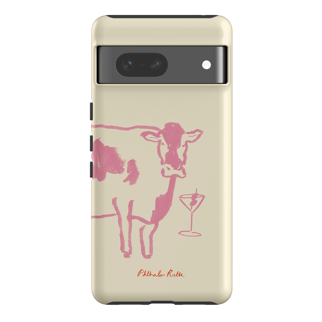 Pink iPhone Case for Women - Cute & Trendy Mootini Design, Slim Protective Cover for iPhone 13/14/15 - Perfect for Everyday Use, Work & Travel