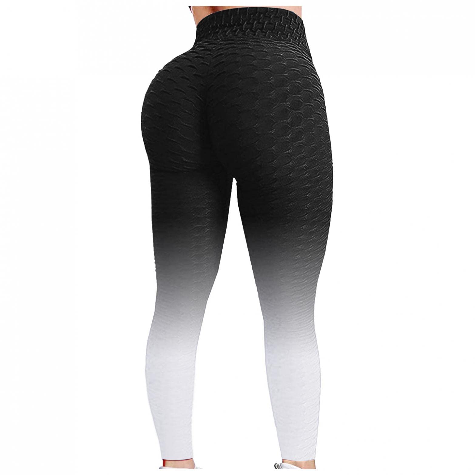 Gibobby Women's High Waisted Tummy Control Leggings - Scrunch Butt Lift Yoga Pants for Workout & Booty Enhancement | Textured Fitness Tights for Gym, Running & Everyday Wear