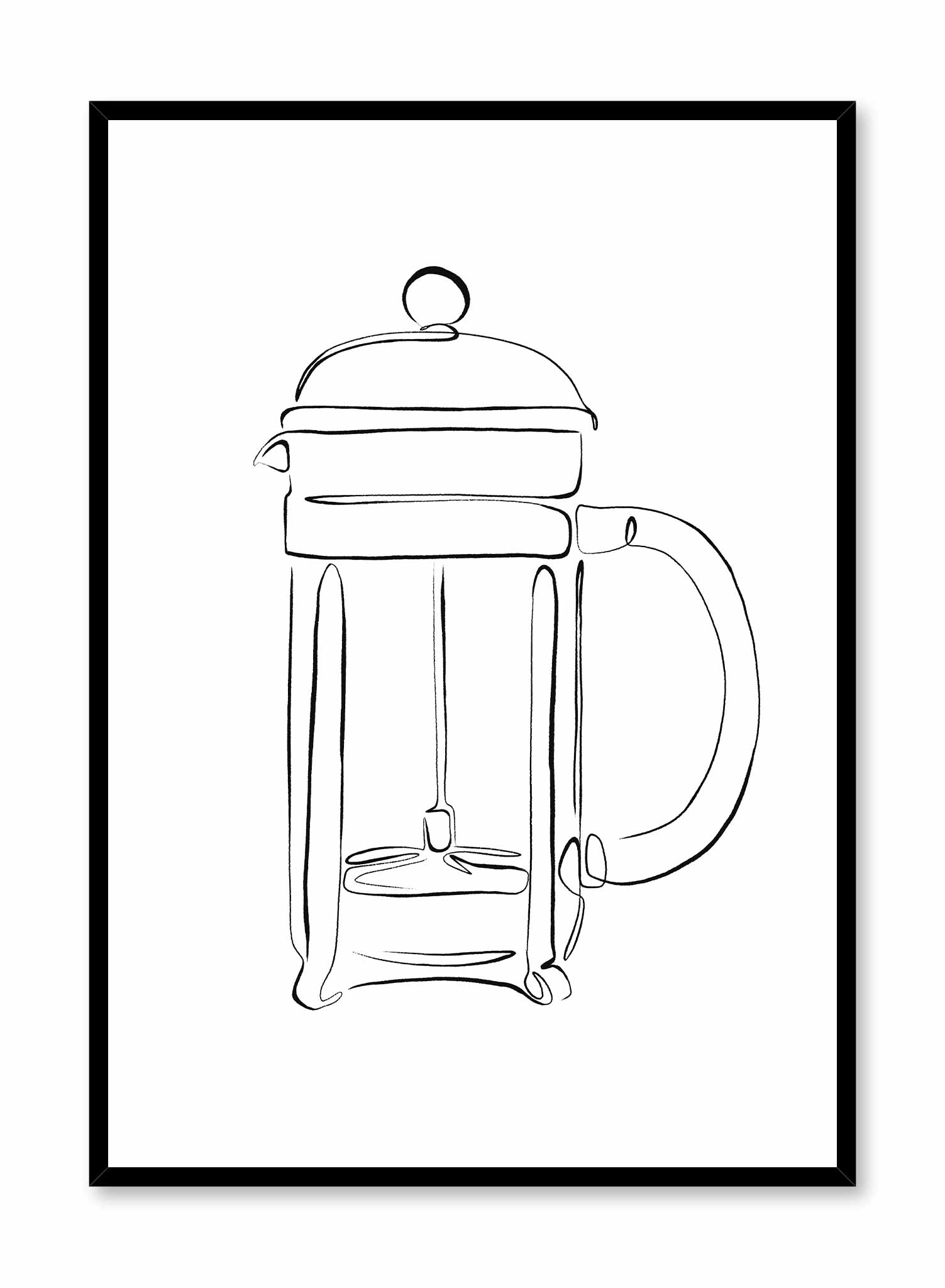 Premium French Press Coffee Maker - 34oz Stainless Steel & Glass Coffee Press for Rich, Bold Brew - Perfect for Home, Office & Camping Use