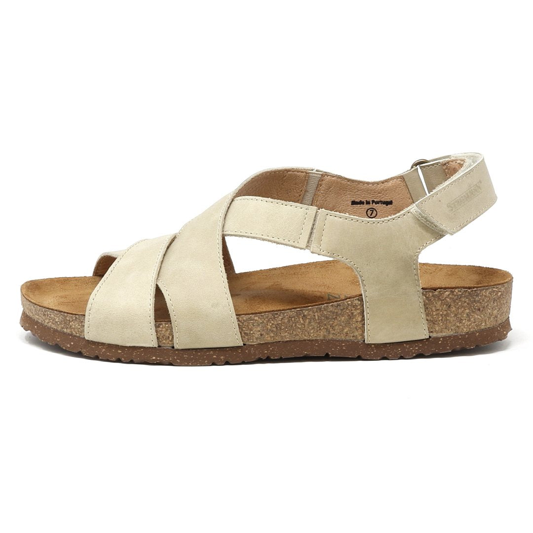 Women's Hannah Leather Sandal - Comfortable Medium Width Casual Sandals for Summer, Beach & Outdoor Wear