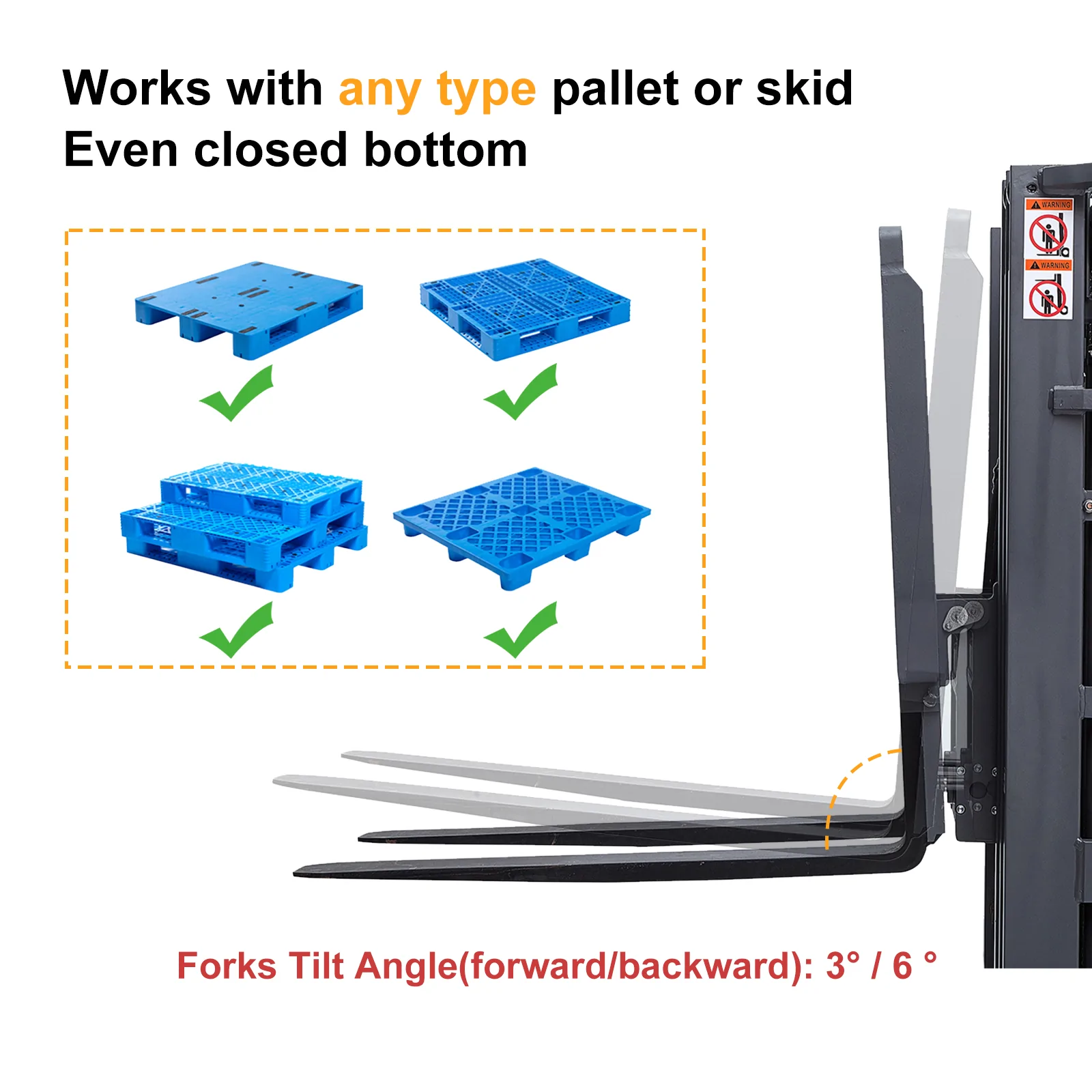 Apollolift A 3032 Electric Counterbalance Stacker - 3300 lbs Capacity, 177