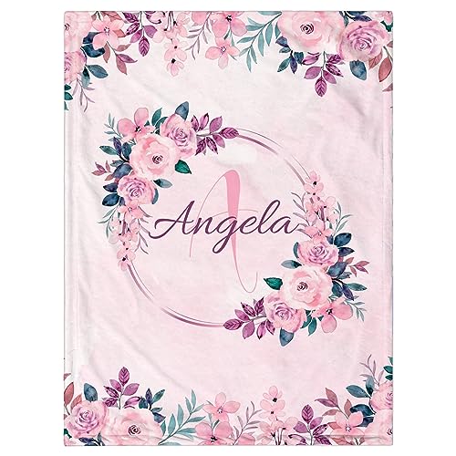Flowers and Letters - Pink