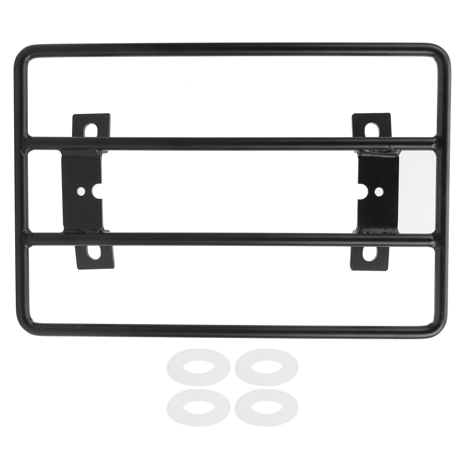 ARAMOX Black Stainless Steel Motorcycle Luggage Rack Carrier - Universal Fit for Bolt/Bolt R-SPEC/XV950R (2014-2018) | Durable Rear Bracket for Touring & Commuting