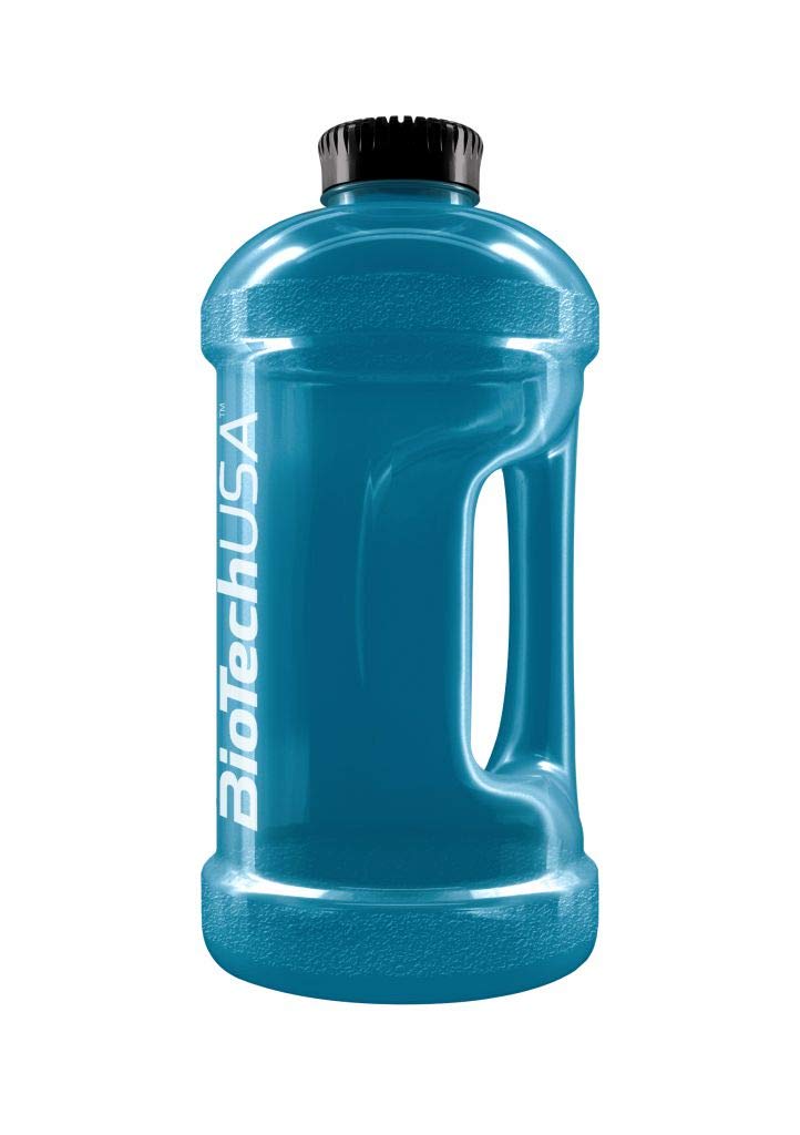 BioTechUSA 2200ml Gallon Water Jug with Handle - Black Smoke, BPA-Free Large Water Bottle for Gym, Workout, Hiking & Outdoor Activities