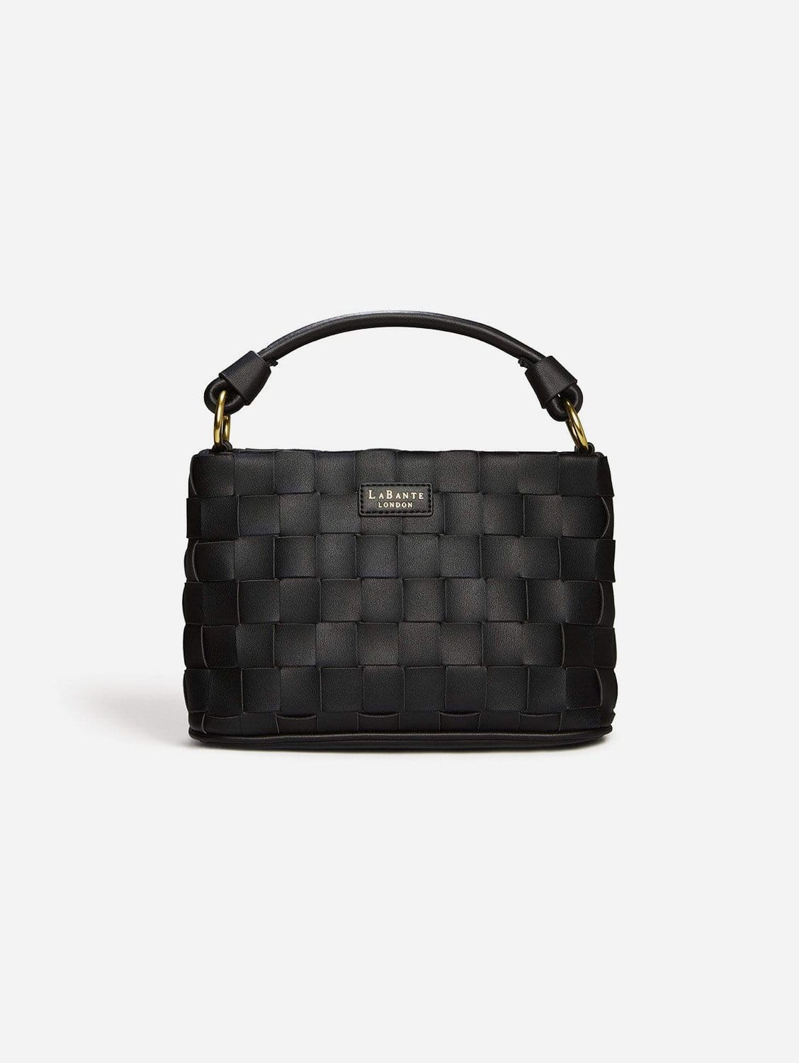 Baby Bella Woven Vegan Leather Crossbody Bag for Women | Black | Stylish & Lightweight Purse for Everyday Use, Travel & Shopping