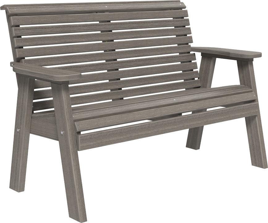 LuxCraft 4-Foot Plain Wooden Bench - Modern Minimalist Entryway, Hallway, or Garden Seating Furniture for Home & Outdoor Decor