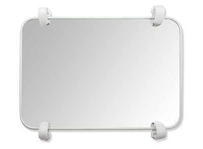 Genius Baby Toys Crib Mirror - Large Double-Sided High Contrast Infant Mirror for Newborns - Shatterproof & NICU Approved Safe Baby Mirror with Hospital-Grade Rubber - Perfect for Nursery, Playtime & Early Visual Development