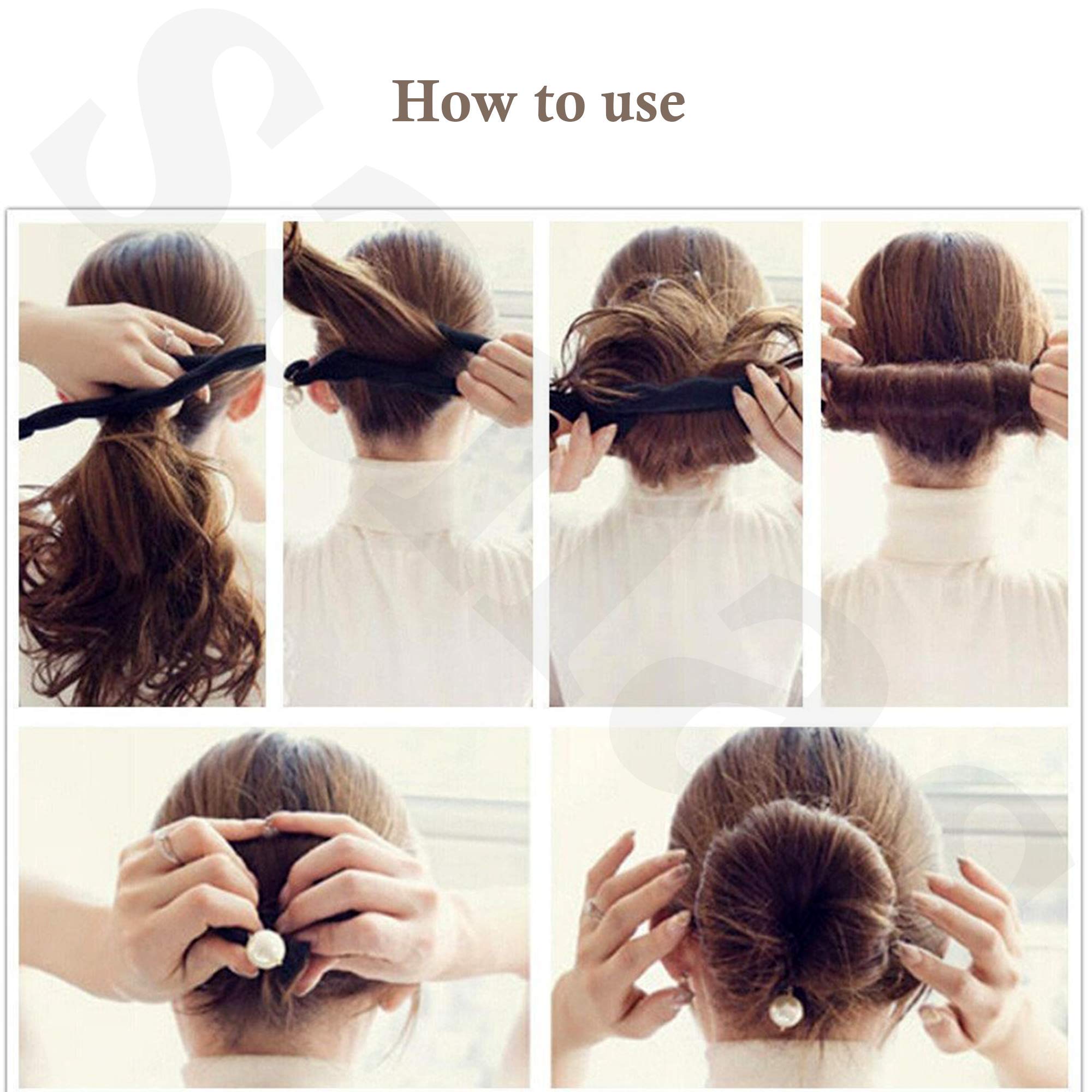Sanas Hair Donut Bun Maker for Women - 1pc Hair Bun Accessories for Wedding, Party & Everyday Hairstyles - Perfect for Updos, Buns & Special Occasions