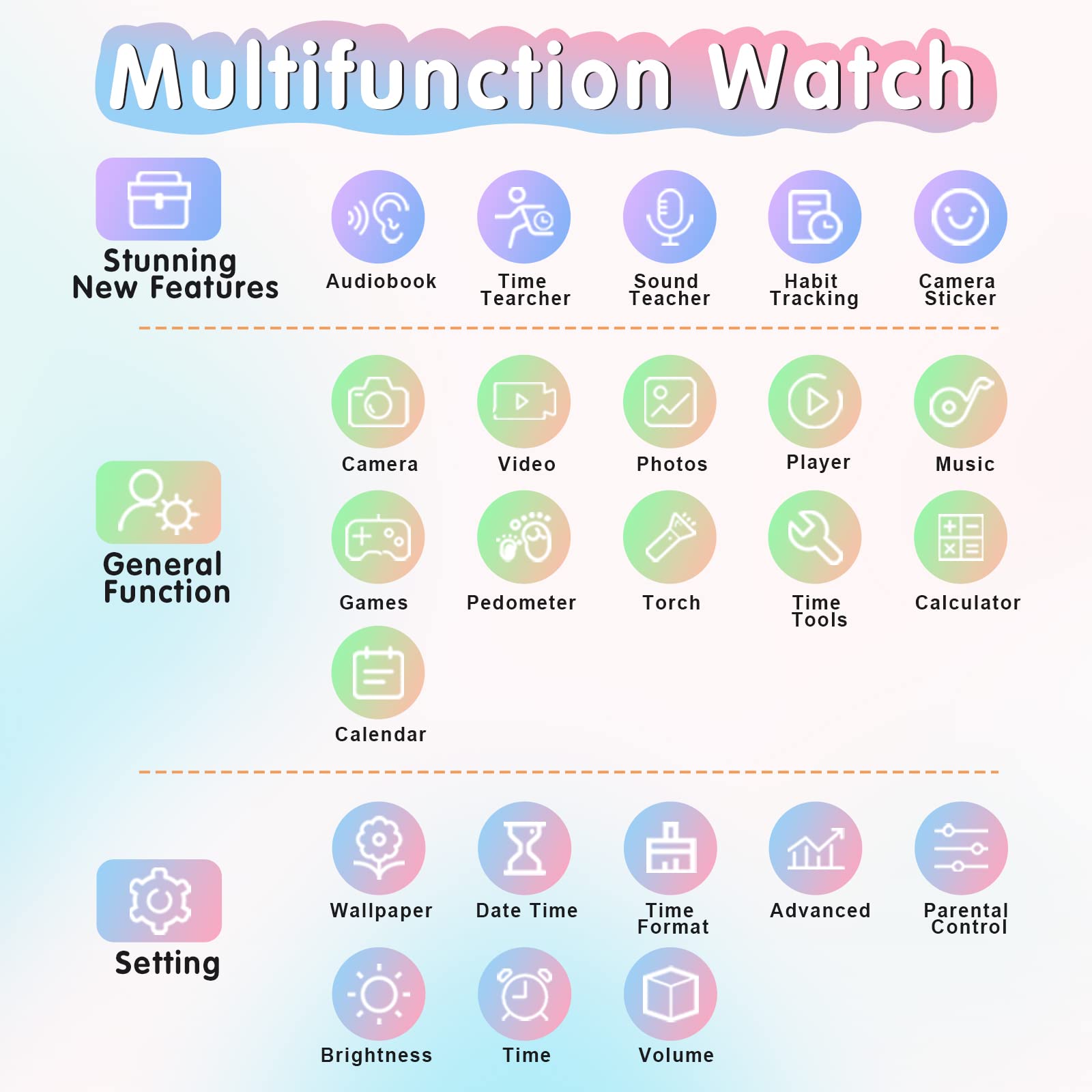 **Smart Watch for Kids 4-12 Years Old - Waterproof GPS Tracker with 15 Games, Camera, Alarm, Pedometer & Music Player - Perfect Birthday Gift for Boys & Girls (Navy Blue) - Ideal for Outdoor Play, School & Safety Tracking**