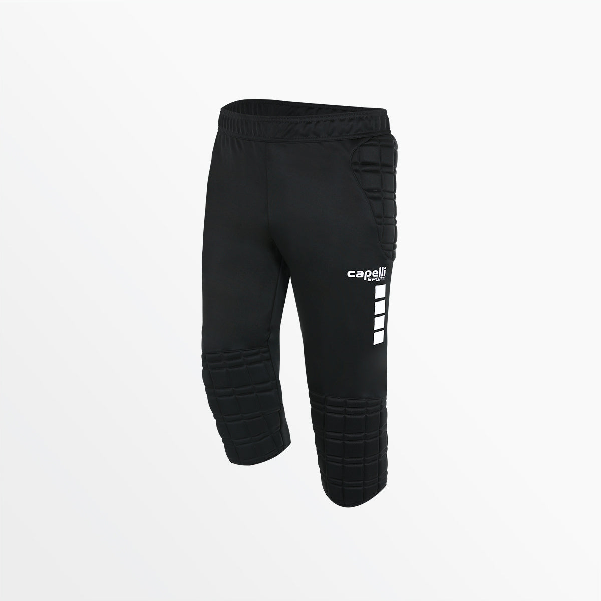 ADULT BASICS I 3/4 GOALKEEPER PANTS WITH PADDING - Protective Soccer Goalkeeper Pants for Men & Women - Perfect for Training and Match Play
