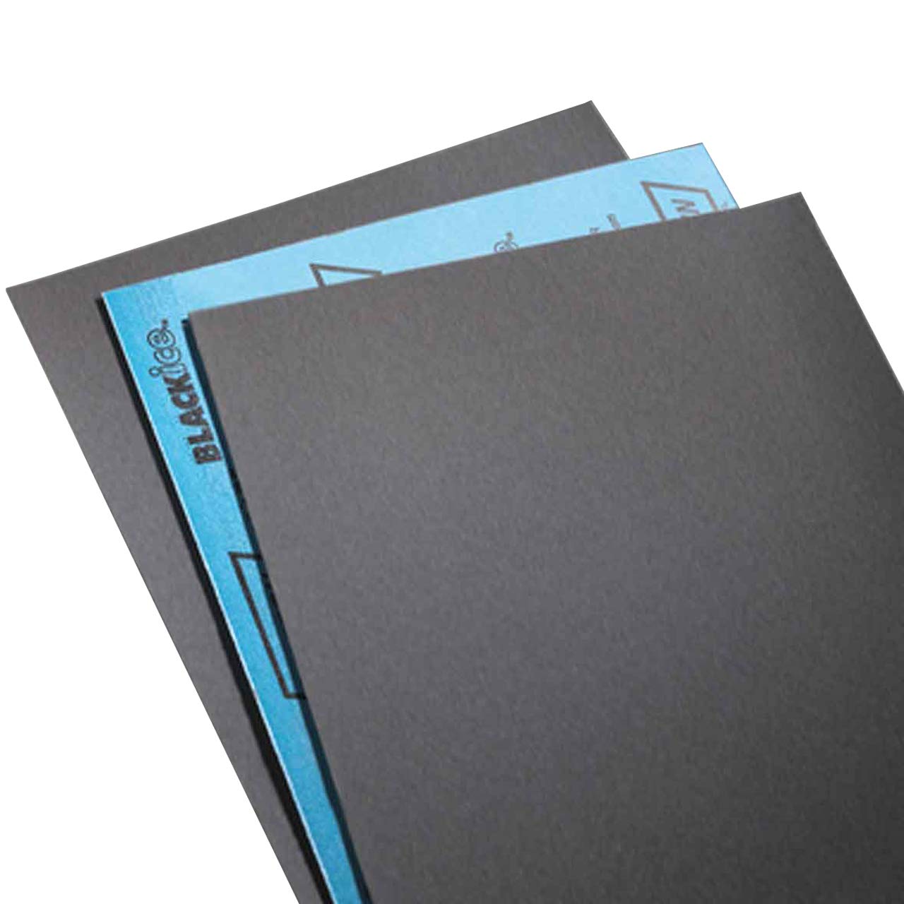 Norton 66261139379 9x11 Inch Black Ice Coated Sandpaper Sheets, 1500 Grit, 50 Pack - Perfect for Automotive Polishing & Woodworking Finishing