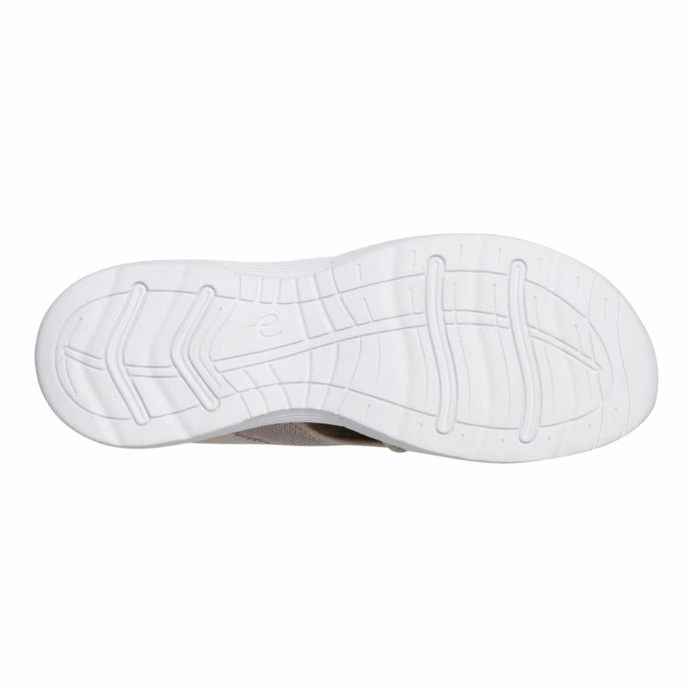 Easy Spirit Women's Tine2 Grey Walking Shoes - Comfortable Slip-On Sneakers for Women with Cushioned Insoles | Perfect for Walking, Travel & Everyday Wear