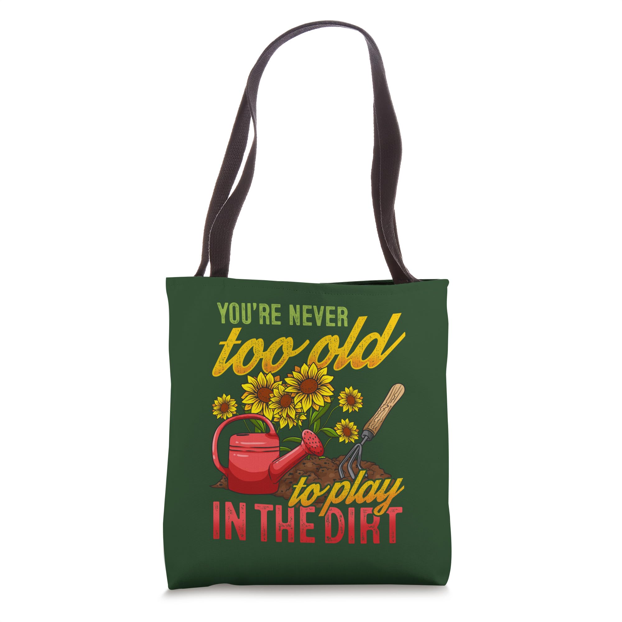 Funny Gardening Tote Bag for Plant Lovers - Durable & Waterproof Garden Tote with Pockets - Perfect for Gardening Tools, Farmers Market & Outdoor Activities