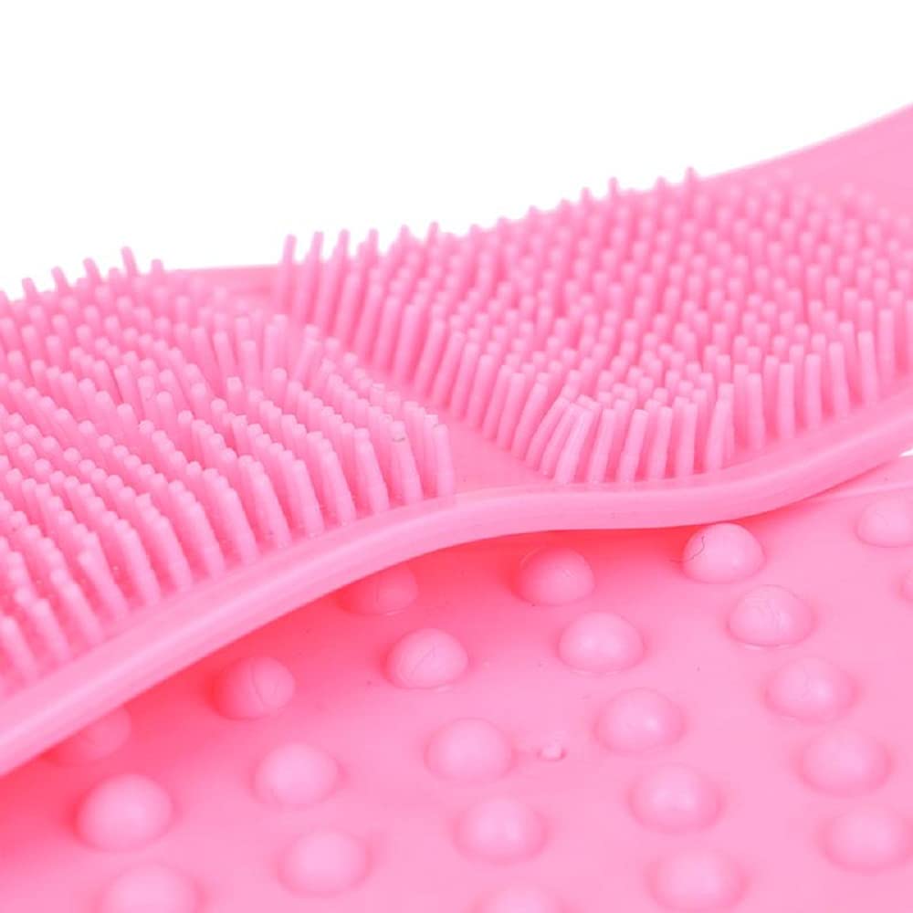 Twiclo Silicone Shower Brush for Exfoliating & Cleansing - Soft Bristle Bath Body Scrubber Brush (1 Pack, Multi-Color) - Perfect for Spa, Back Scrubbing & Dead Skin Removal