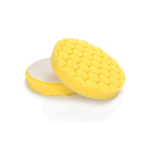 Chemical Guys BUFX_101HEX5 Heavy Duty Hex-Logic Cutting Pad - 5.5 Inch Yellow Polishing Pad for 5 Inch Backing Plates - Perfect for Car Paint Correction & Scratch Removal - Professional Detailing & Auto Body Work Accessory