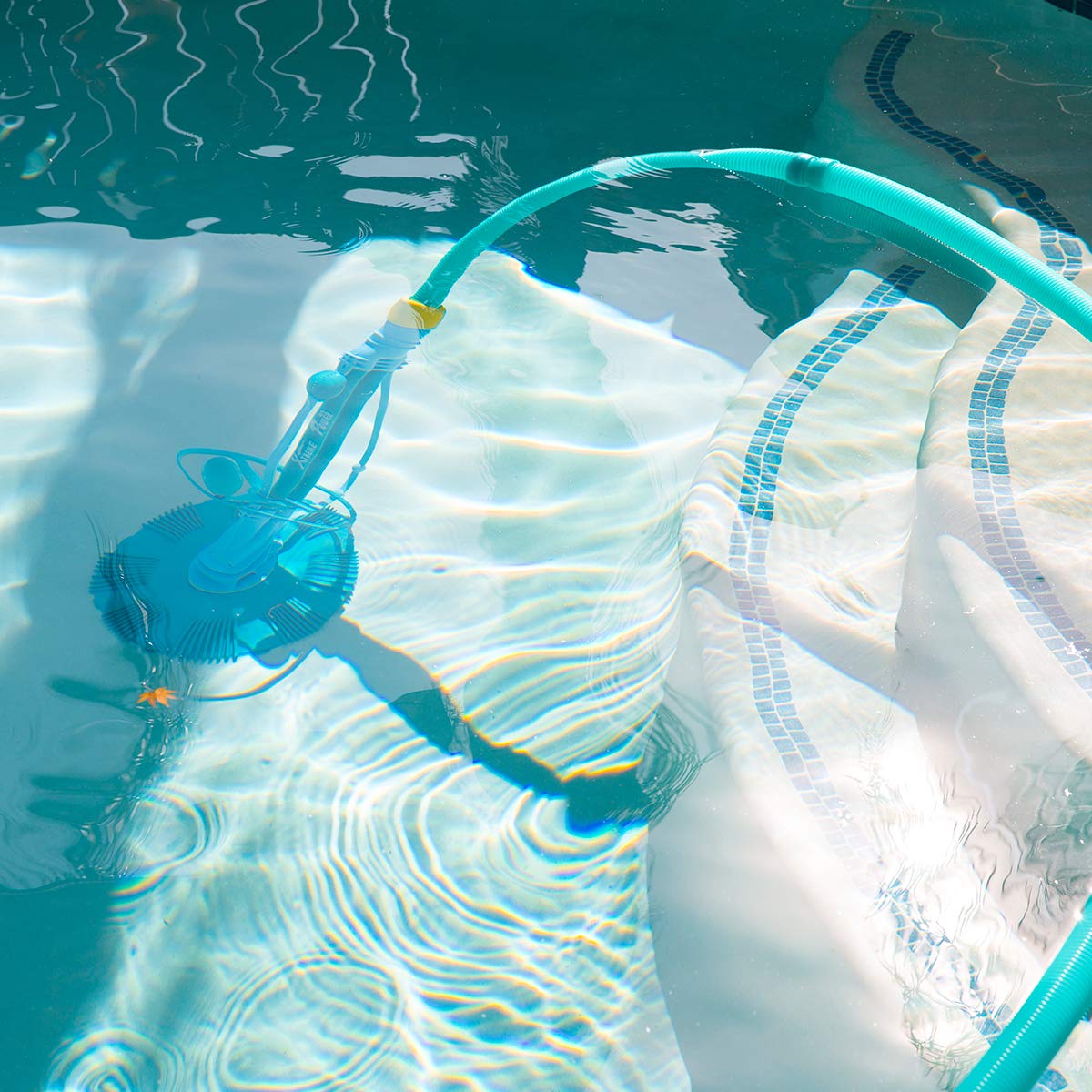 XtremepowerUS Automatic Pool Cleaner for Inground & Above Ground Pools - Side Suction Hover Vacuum with 5-Way Water Testing Kit - Perfect for Backyard, Residential & Commercial Pool Maintenance