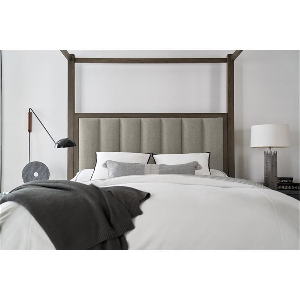 Hooker Furniture Miramar Aventura Jackson King Poster Bed with Canopy - Elegant Four Poster Canopy Bed Frame for Master Bedroom, Luxury Bedroom Decor, Romantic Bedroom Setting