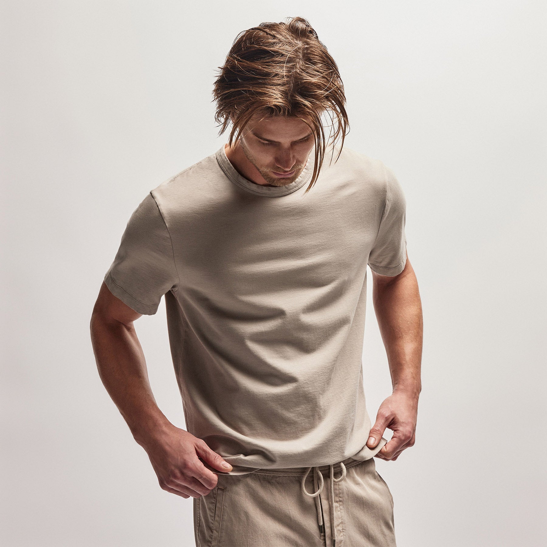 Premium Heavyweight Luxe Jersey Crew Neck T-Shirt - Soft & Comfortable Cotton Blend for Men & Women - Perfect for Casual Wear, Layering & Everyday Outfits